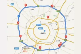 成都四环（绕城）应变为真正的四环，绿色的四环图片