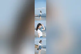 JK少女丨夏天的海风和少女图片