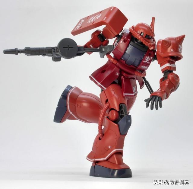 模玩测评：转11区测评系列 HG GTO 夏亚专用扎古II 红色彗星Ver.