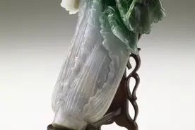 马未都：这颗翡翠白菜是慈禧太后的宝贝，差一点就成了陪葬品图片