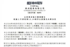 陆正耀辞任神州租车董事会主席图片