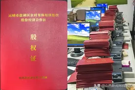 盐湖区年底前可将股权证书全部发放到农民手中图片
