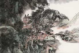 山水画大家“操控”毛笔，靠这3个方法，让手中之笔服服帖帖图片