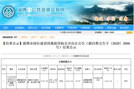 土拍-淄博市淄川区某国企开发商斥资1.24亿元取得41亩余地图片
