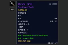 魔兽世界怀旧服，战匕贼龙狗牙及5月26日新饰品图片