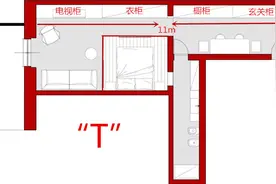 花5万打了11米长的柜子，玄关柜衣柜电视柜橱柜4合1，谁家比得过图片