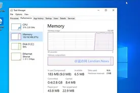 Win10极限内存是多少？有人在170MB下正常运行就是有点慢图片
