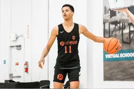 奥尼尔小儿子，17岁，身高2米01！场均20分11板，他能进NBA吗？图片