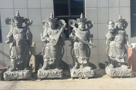 佛教的石雕四大金刚的形象是什么样的图片