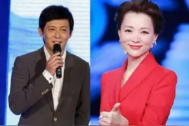 曾和董卿同居5年，倪萍的黄金搭档，如今55岁娶小20岁貌美妻子图片