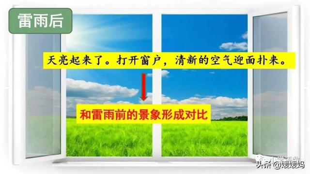 二年级下册语文课文16《雷雨》图文详解及同步练习
