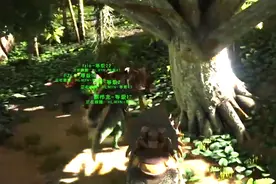 《方舟生存进化》主播下山遭砂犷兽拦路打劫，恐龙大军被尽数击杀图片