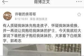 是许妈偷换的孩子吗？图片