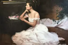 美籍华裔画家 何岸 其浪漫主义女性作品使其成为最受欢迎画家之一图片