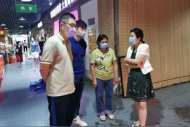 副区长赵霞带队对菜市场创文创卫及疫情防控落实情况开展检查图片