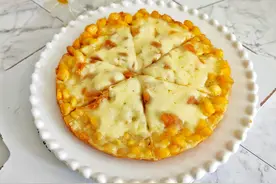 玉米新吃法，外面买不到，自己在家做，简单一煎，营养美味还拉丝图片