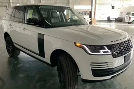 街头偶遇170万路虎，小姐姐一看就是白富美，下车姿势有点特别图片