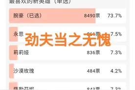 “劲夫劲夫，全力输出”，上万人票选最成功英雄，腕豪无压力登顶图片