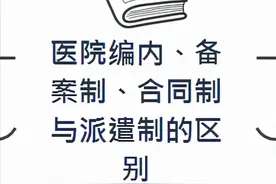医疗考编不踩坑：医院编内、备案制、合同制与派遣制的6大区别点图片