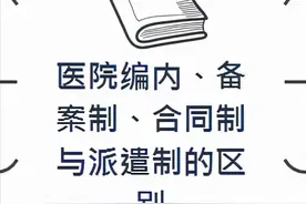 医疗考编不踩坑：医院编内、备案制、合同制与派遣制的6大区别点图片