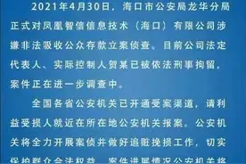凤凰金融立案调查，七万多出借人看到了一丝希望图片