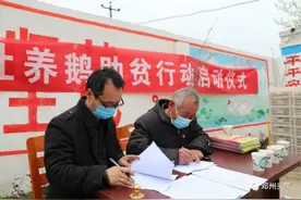 南阳邓州：喜领鹅苗！这个镇的贫困群众乐开了花！图片