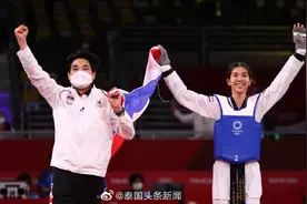 泰国跆拳道女选手拿下奥运金牌，其韩国教练将获泰国国籍奖励？图片