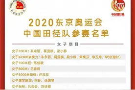 奥运跑道上的中国中长跑选手图片