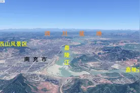 四川东北部五个地级市简易地势图：南充，广元，广安，达州和巴中图片