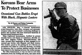 每次暴乱最惨的都是华人群体！92年洛杉矶骚乱中韩国人的表现图片