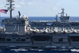 美国航母战斗群进入南海挑衅，有一个新动向值得我军关注图片