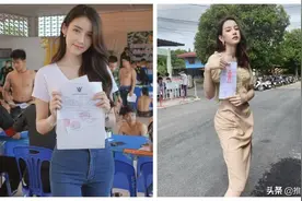 成千上万名女人现身兵营，举起一张纸，泰国征兵三大变性美女曝光图片