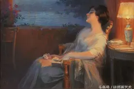 德尔菲恩·恩霍拉斯的绘画作品，表现出女性优雅别致的艺术形象图片