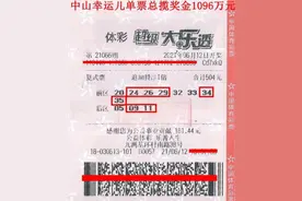 广东彩友504元全大号票中1096万追加头奖：我上个月刚中过4+2图片