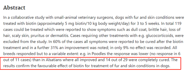 宠物美毛产品终于有一些创新，胸腺肽+生物素+有机矿物质