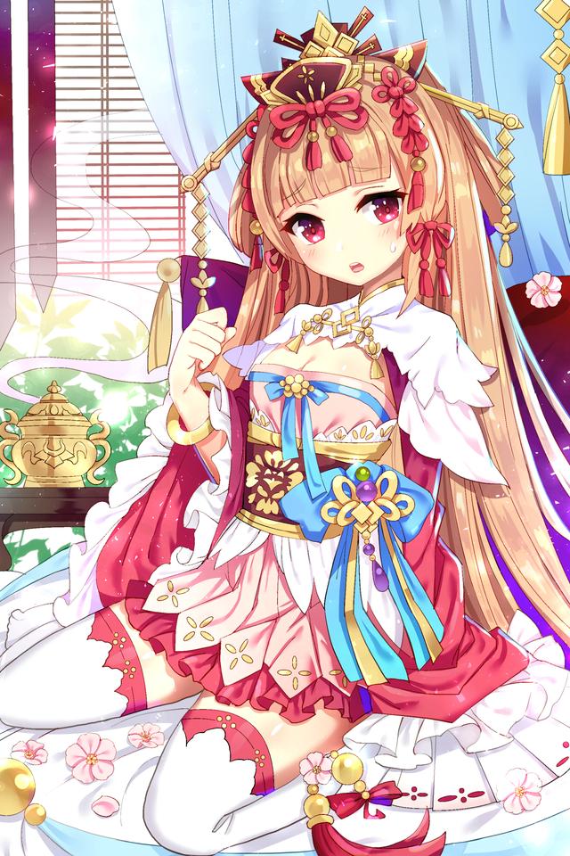 唯美国漫风格《三国罗曼史》游戏卡牌高清原画 女性版三国人物欣赏