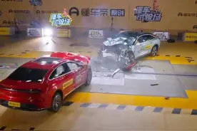 比亚迪碰撞测试后起火，比亚迪紧急回应，网友态度两极分化图片
