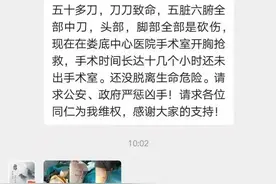 9岁儿子为村医母亲送饭被患者连刺50多刀，村医：凶手行凶后在旁边看闹热，我和他没过节图片