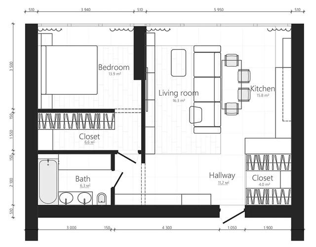 关于横厅设计，布局方式全解析