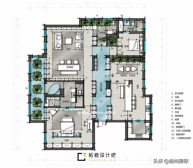 总有一款符合你的要求，300㎡的大平层找了10个大师做设计方案