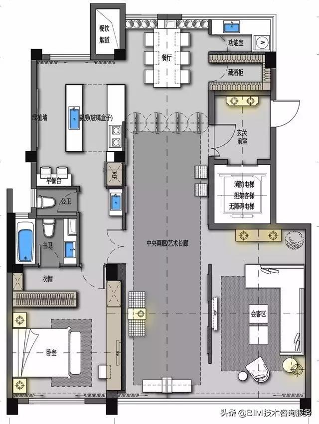 一个110㎡户型，七种平面方案，完美设计