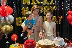 大魔王张怡宁40岁生日真隆重，穿网纱衣好温柔，女儿小嘴似妈翻版图片