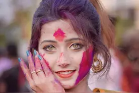 走红网络的印度女生，穿上婚纱之后，展现出了仙女的一面图片