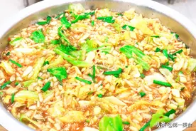 河南人年年用这法腌包菜，加1把糯米粉，包菜腌的快，还爽脆入味图片