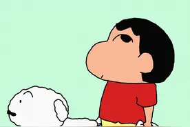 #蜡笔小新头像【010期】带小白散步图片