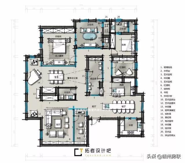 总有一款符合你的要求，300㎡的大平层找了10个大师做设计方案