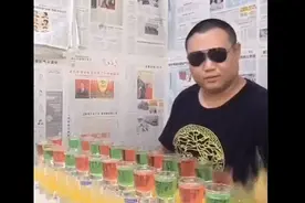 快手老铁靠喝大酒火到外国，征服一大票老外，大家都叫他国王图片
