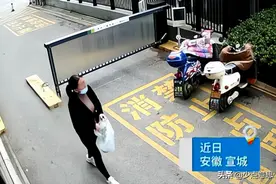 安徽：女子偷香肠回家，不走电梯专门爬34层楼，被楼梯间监控目睹图片