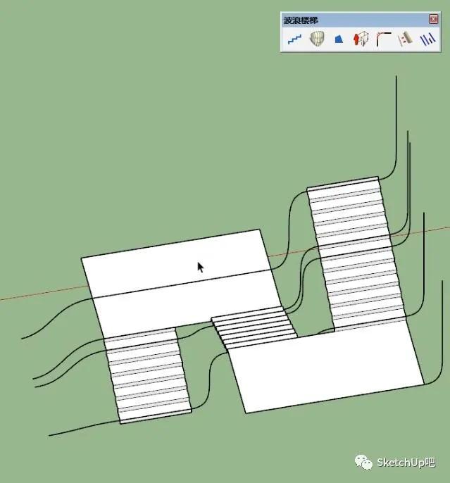 最浪的奇葩楼梯建模，SU依然轻松搞定？