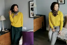 五六十岁变老变胖？这位60岁妈妈的减龄显瘦穿搭，照穿很优雅图片
